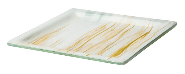 rosseto-aroma-gls060gw-servierplatte-eckig-gold-wei-mit-rand image 1