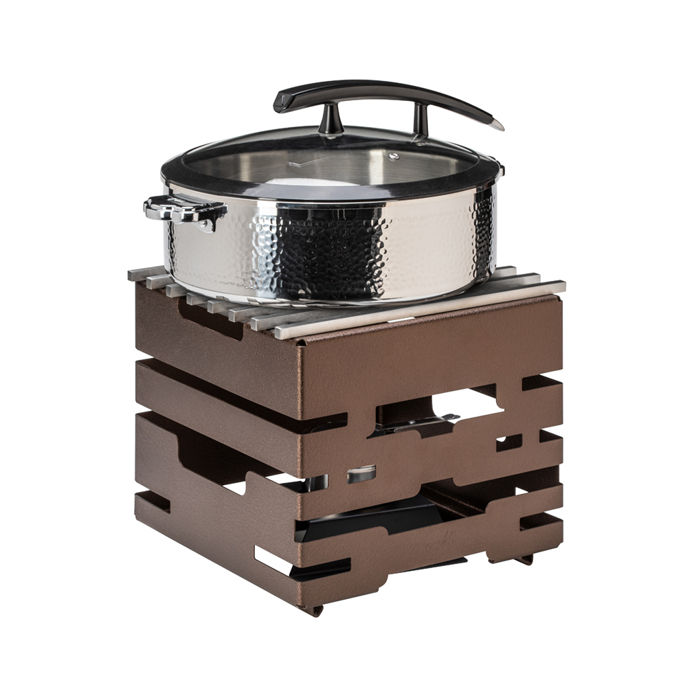 rosseto-multi-chef-10-zoll-bronze-warmer-mit-grill-fuel-holder-und-burner-stand- image 3