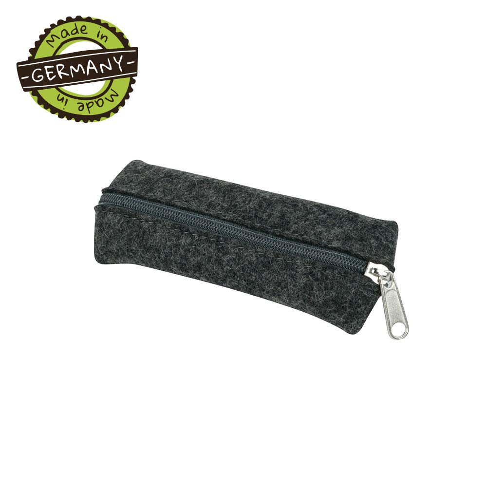 biozoyg-filz-federmappe-fynn-gr-e-s-16x5-5-cm-dunkel-meliert image 2