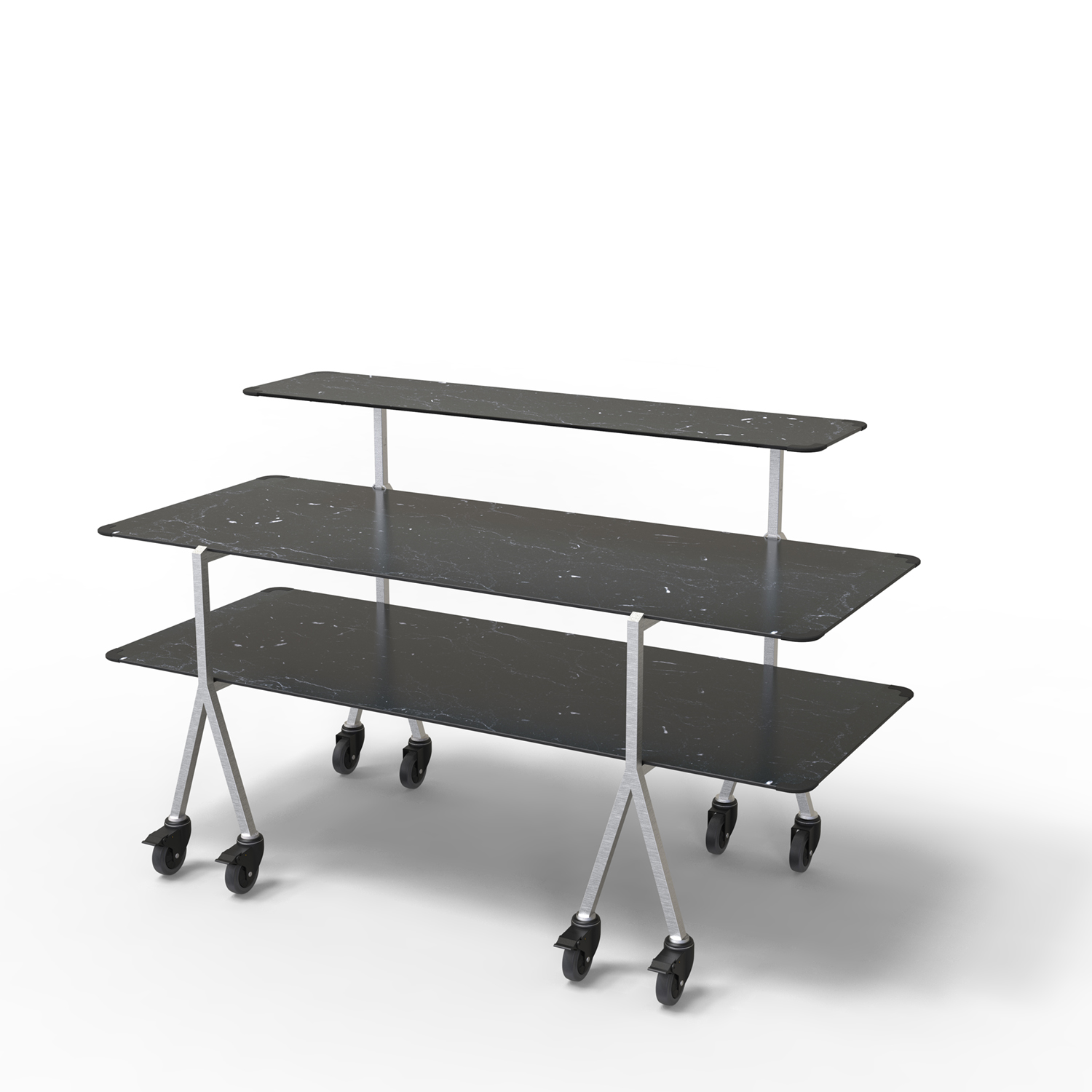 rosseto-modulite-mt-3004bmsw-3-level-kit-black-marble-mit-rollen image 1