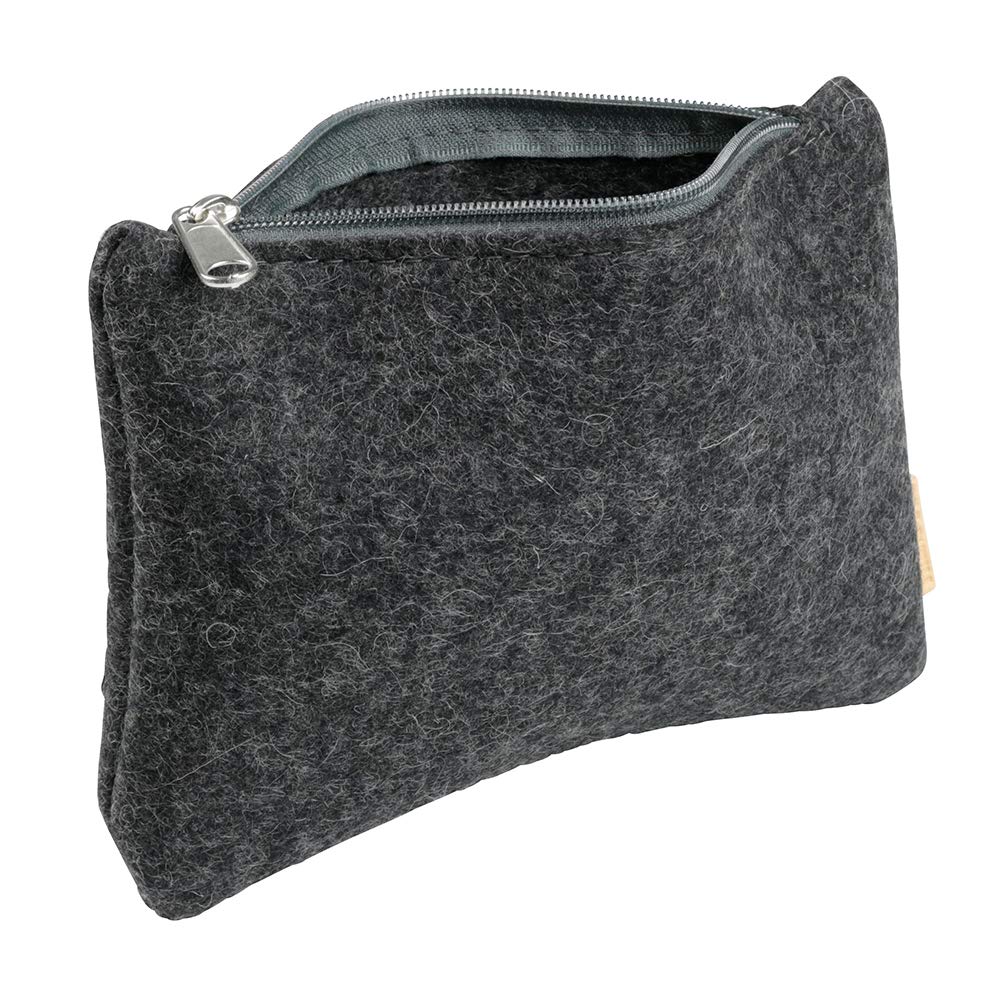 biozoyg-filz-kosmetiktasche-dunkel-meliert-23-x-14-x-3-cm-mit-reissverschluss image 4