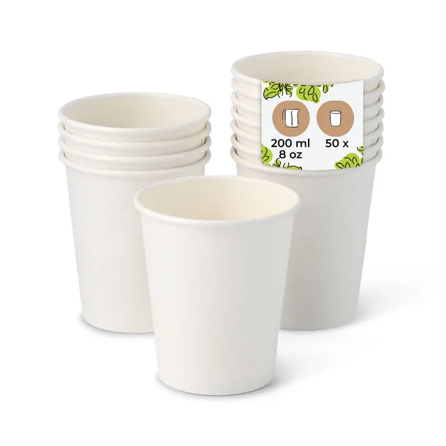 biozoyg-kaffeebecher-pappbecher-200ml-8-oz-80-mm-wei-50-st-ck image 1