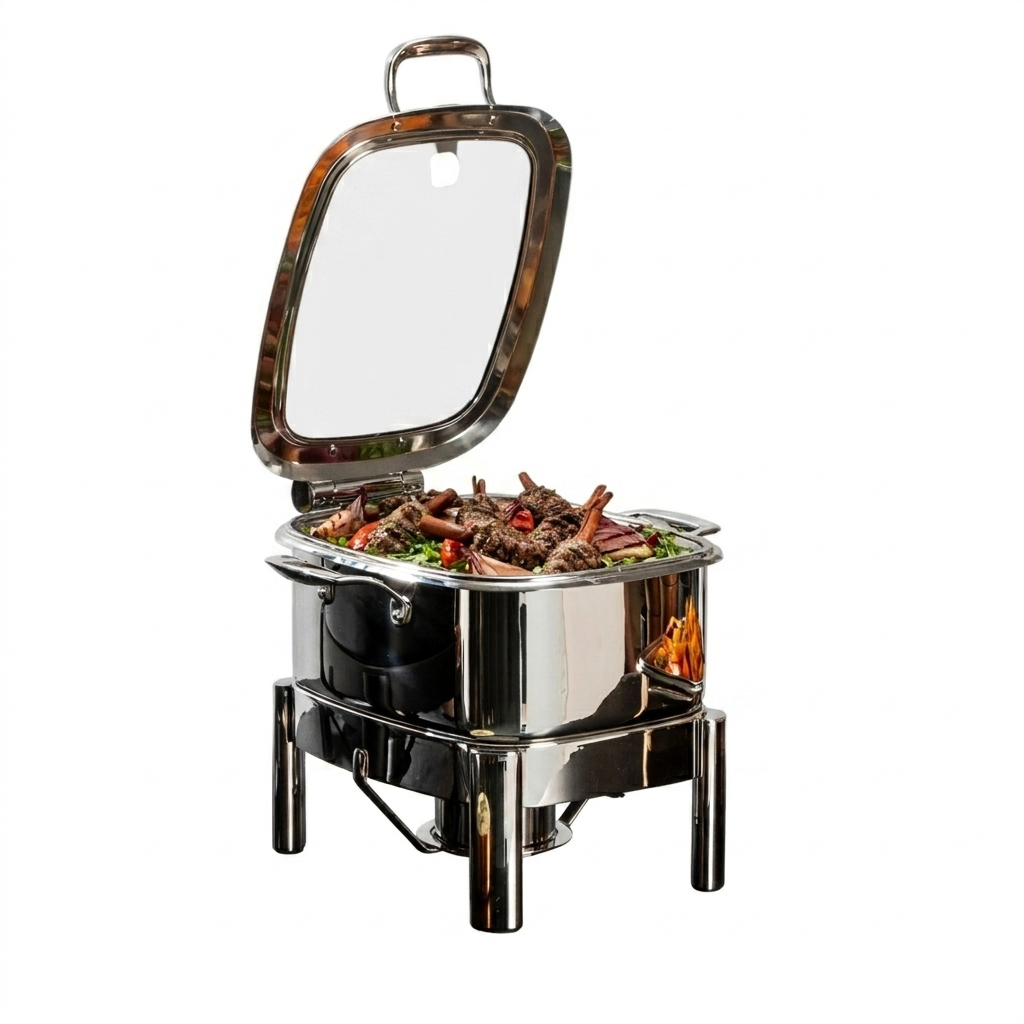 rosseto-gwd295k-ch-le-dish-chafing-pot-4-2-qt-chrom-eckig image 1
