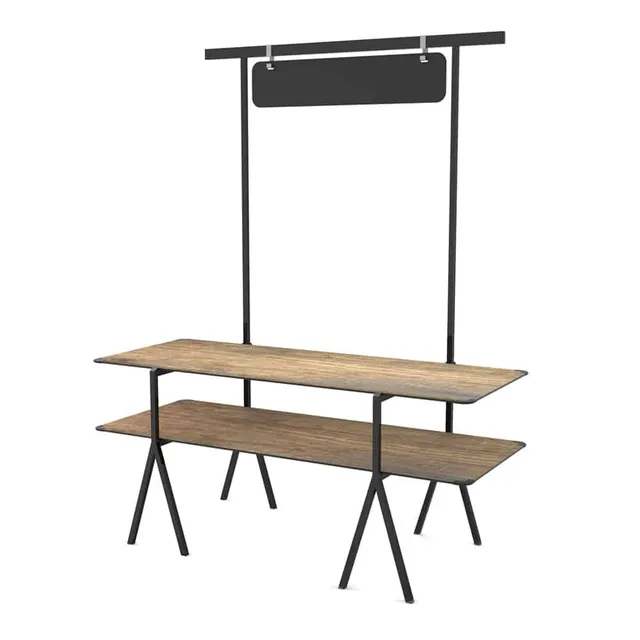 rosseto-modulite-mt-2001wb-2-level-kit-walnut-buffet-tischsystem image 1