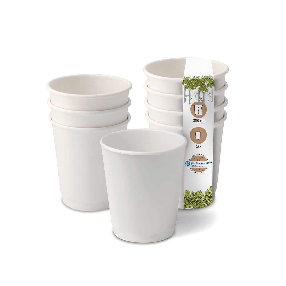 biozoyg-kaffeebecher-doppelwandig-200ml-8-oz-80-mm-wei-25-st-ck-plastikfrei image 1