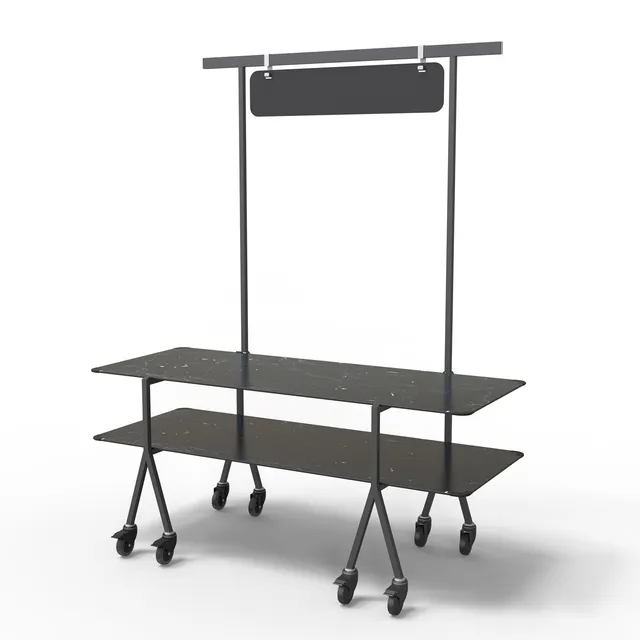 rosseto-modulite-mt-2004bmbw-2-level-buffet-tisch-set-black-marble-chalkboard-mi image 1