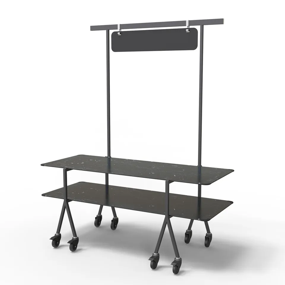 rosseto-modulite-mt-2004bmbw-2-level-buffet-tisch-set-black-marble-chalkboard-mi image 1