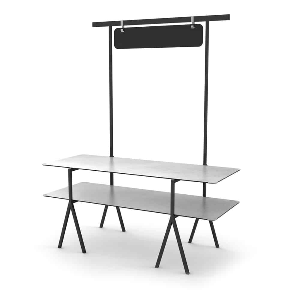 rosseto-modulite-mt-2003cgb-2-level-kit-2-stufige-buffetstation-concrete-gray-mi image 1
