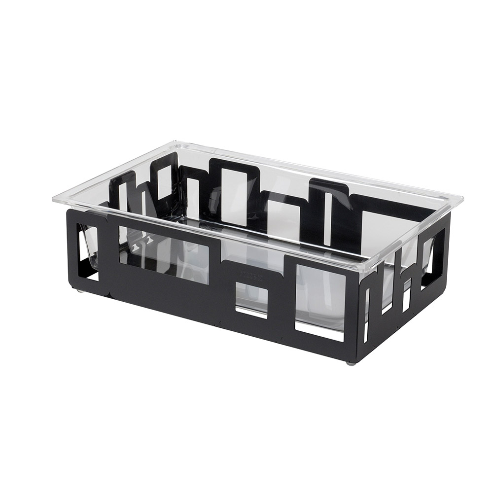 rosseto-large-rectangular-black-matte-ice-housing-sm113-mit-acryl-einsatz image 1
