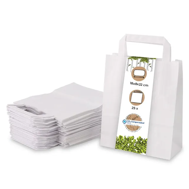 biozoyg-papiertragetaschen-wei-18x8x22-cm-25-st-ck-mit-henkel image 1