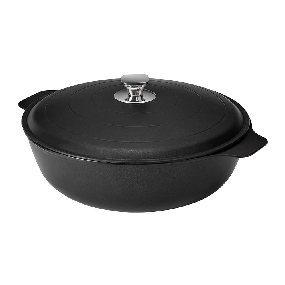 rosseto-cooklite-cw0475bk-casserole-schwarz-guss-alu-mit-deckel image 6