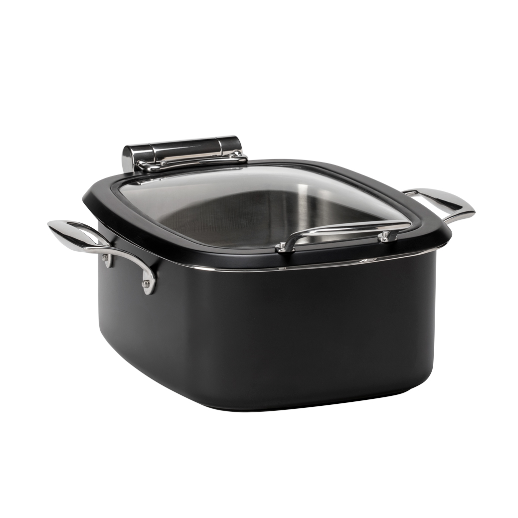 rosseto-le-dish-gwd295el-bk-chafing-topf-eckig-schwarz-4-2-qt image 4