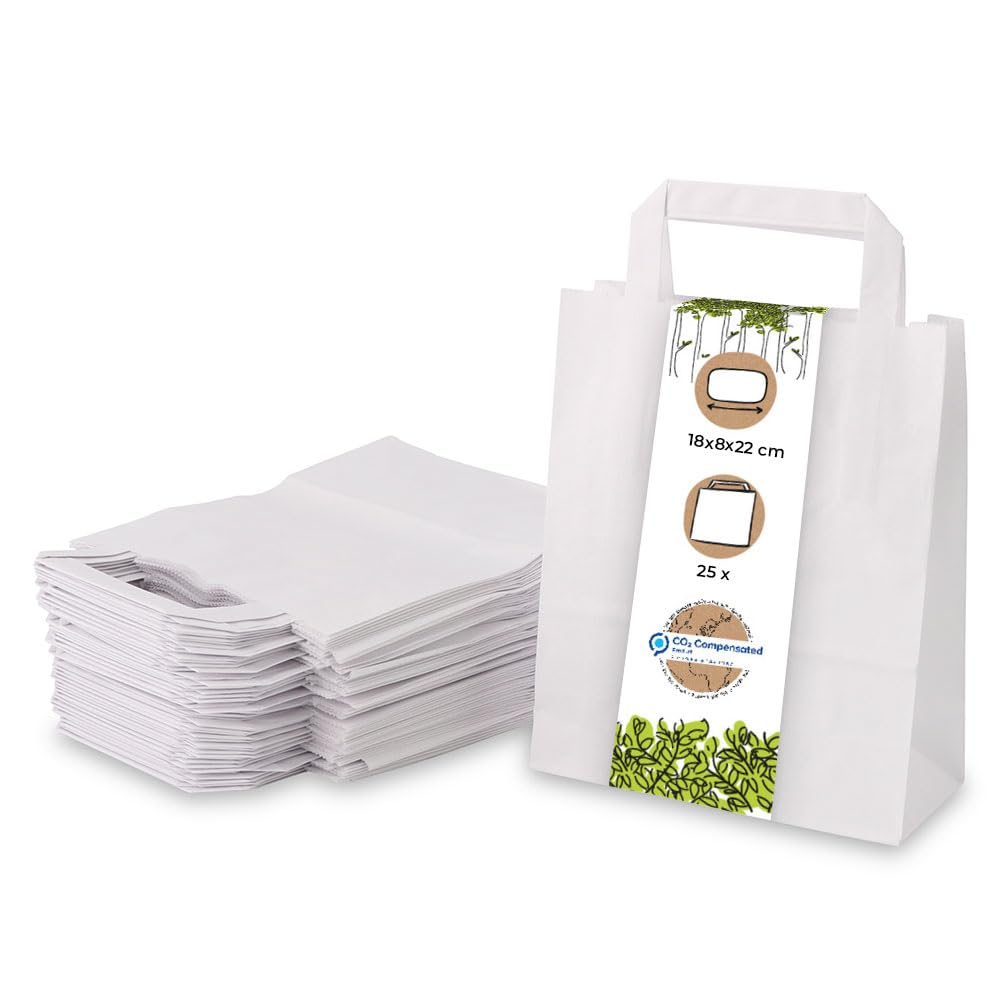 biozoyg-papiertragetaschen-wei-18x8x22-cm-25-st-ck-mit-henkel image 1