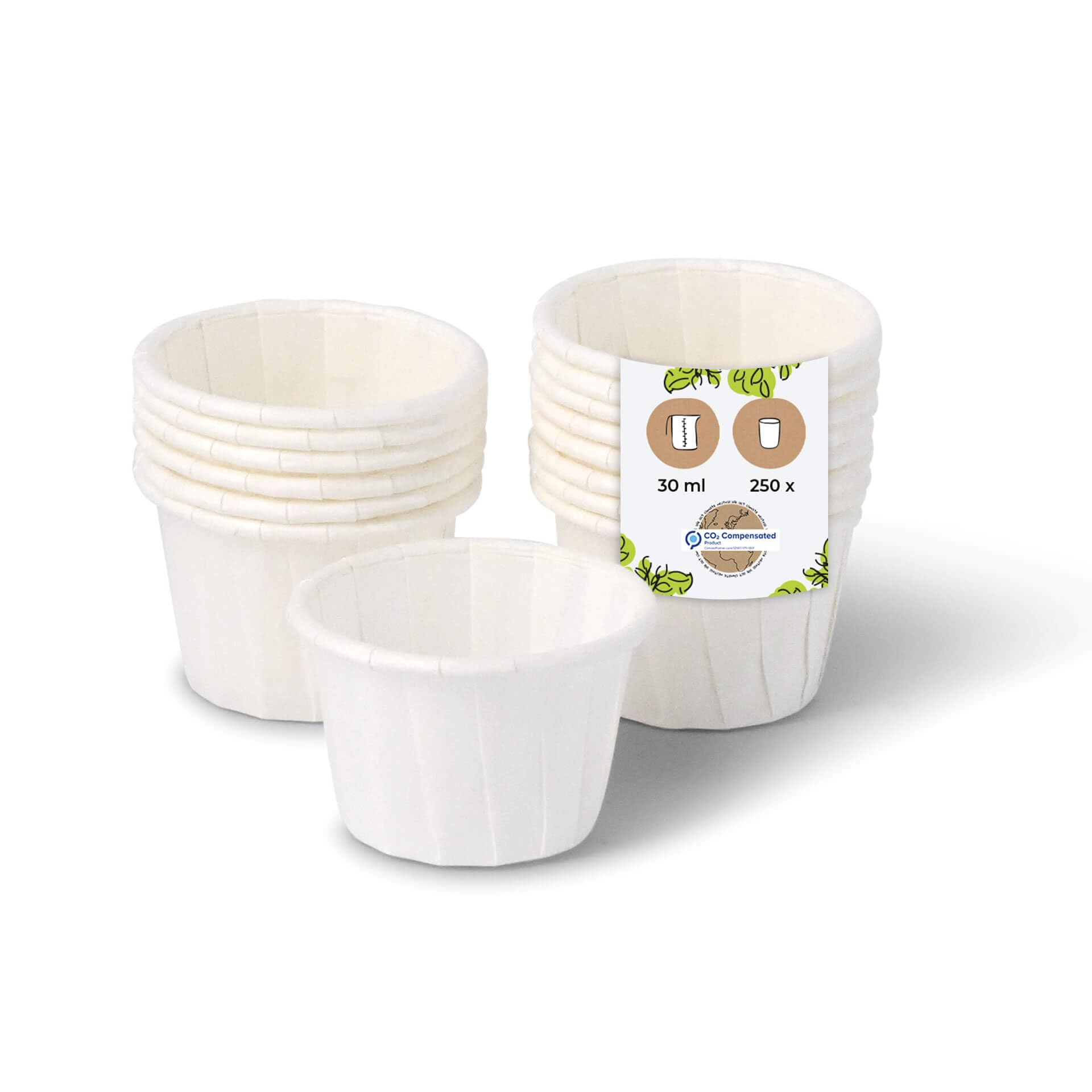 biozoyg-mini-portionsbecher-papier-30ml-wei-250-st-ck image 1