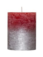 villaverde-rustikale-stumpenkerze-68-x-90-mm-metallic-silber-classic-candle image 6