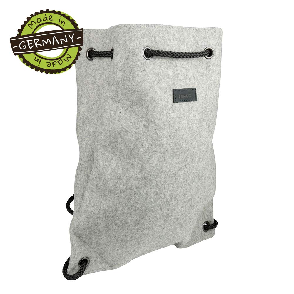 biozoyg-backpack-bobo-filz-rucksack-hellmeliert-35-x-43-x-12-cm-merinowolle image 2