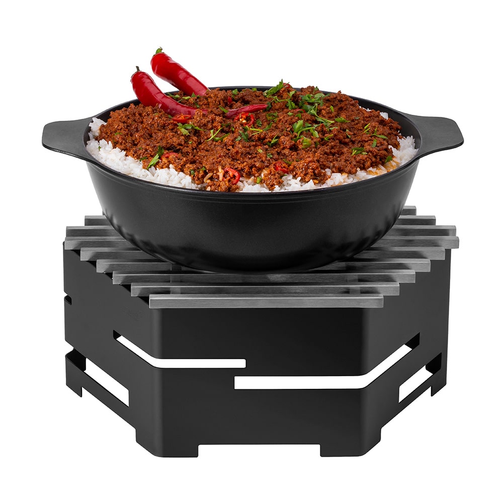 rosseto-cooklite-cw007bk-casserole-schwarz-aluguss-mit-deckel image 6