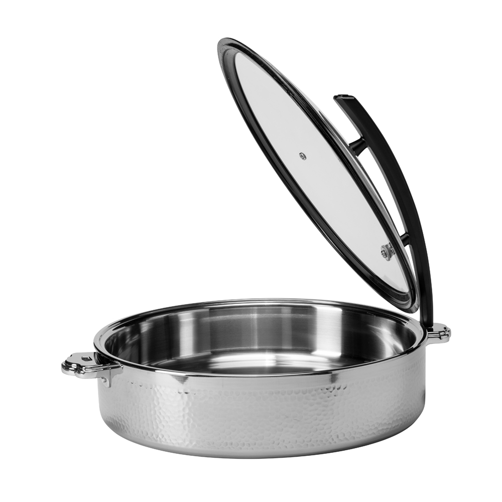 rosseto-rondeau-buffet-server-rund-hammerschlag-stahl-7-93-qt-cw-ncb38c image 4