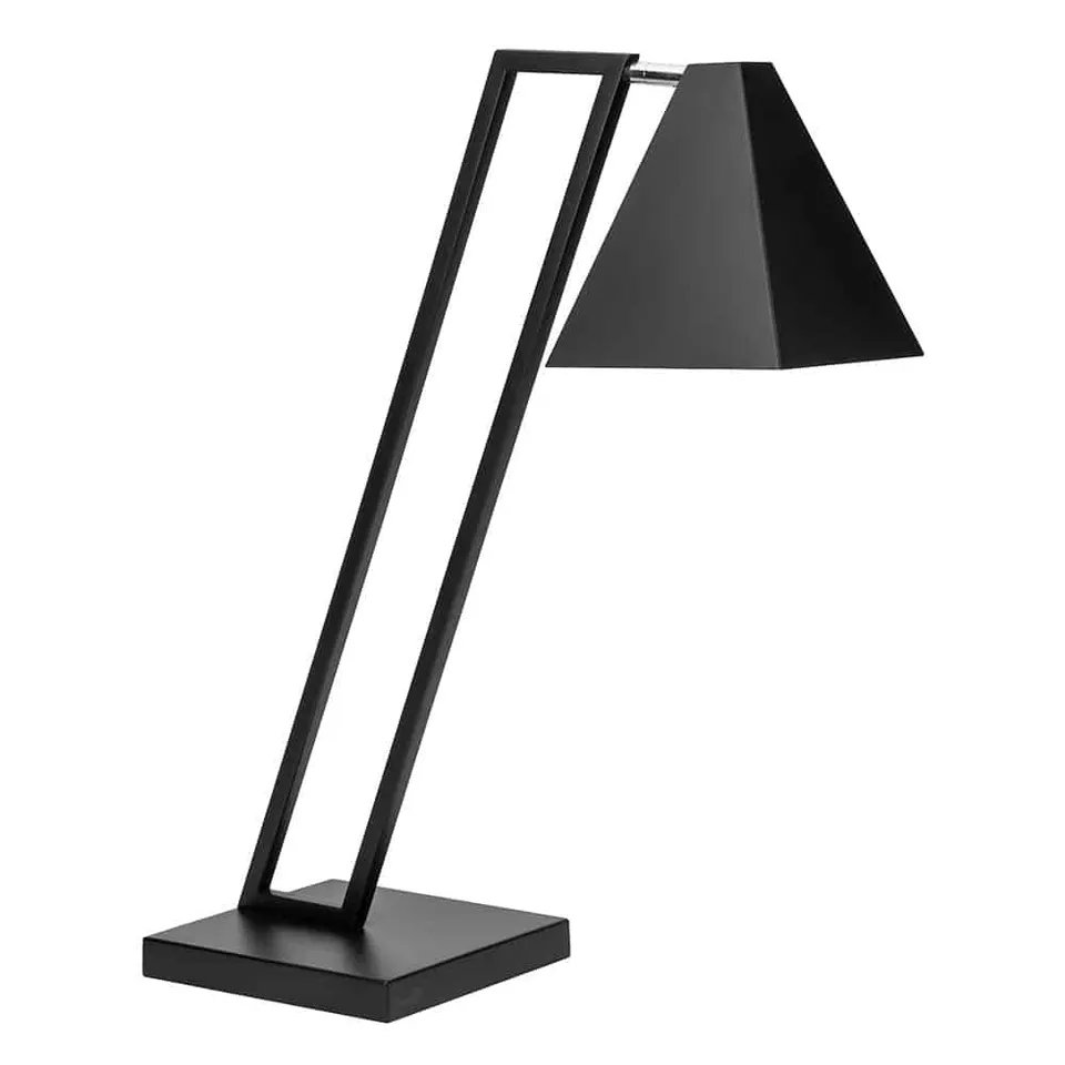 rosseto-hl012-pyramiden-w-rmelampe-schwarz-matt-mit-metallsockel image 1