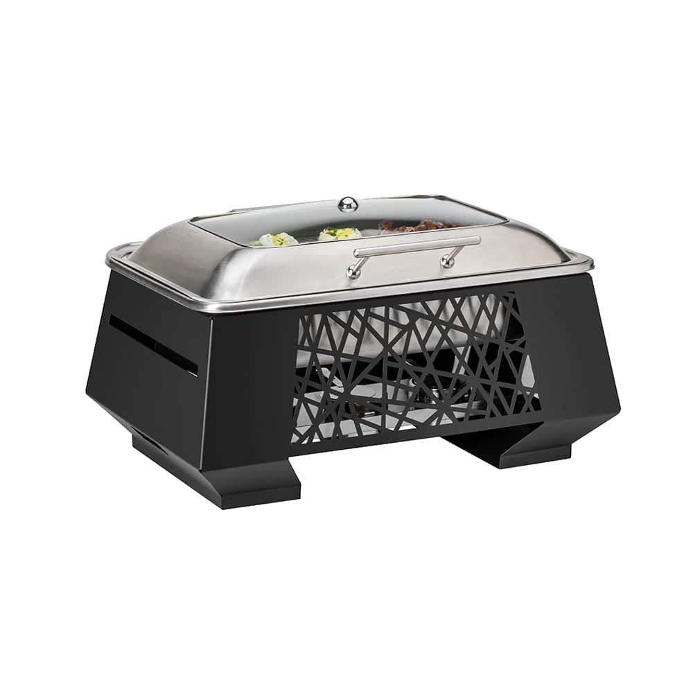 rosseto-geo-multi-chef-sk064-chafing-dish-25-cm-schwarz-mit-soft-close-deckel image 1