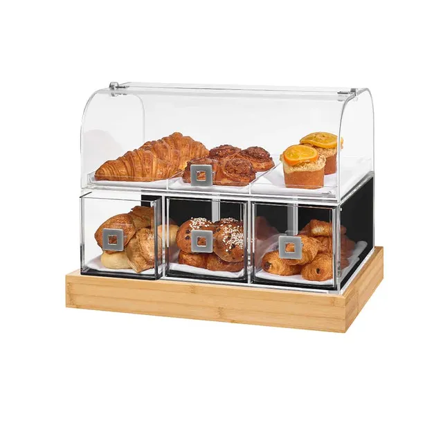 rosseto-bd141-bakery-vitrine-mit-schublade-und-bambus-basis image 1