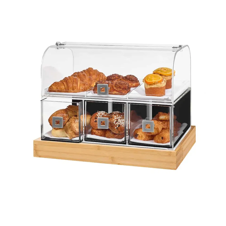 rosseto-bd141-bakery-vitrine-mit-schublade-und-bambus-basis image 1