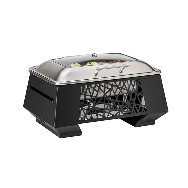 rosseto-geo-multi-chef-sk064-chafing-dish-25-cm-schwarz-mit-soft-close-deckel image 1