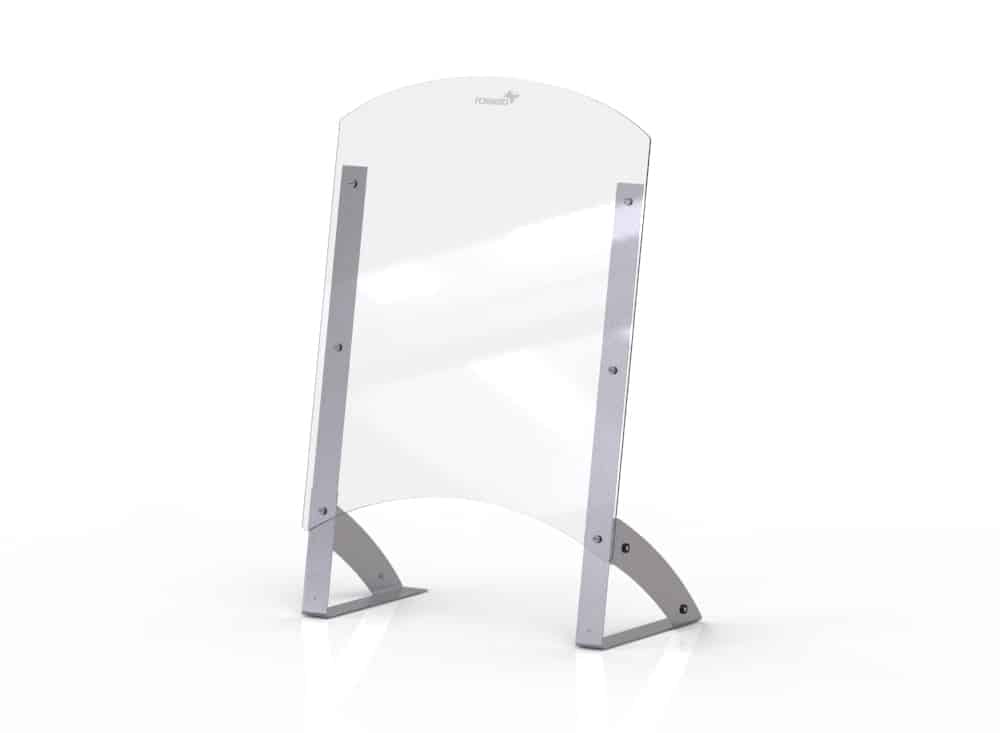 rosseto-avant-guarde-ag201-shield-serve-spuckschutz-61-cm-klar-mit-durchreiche image 1