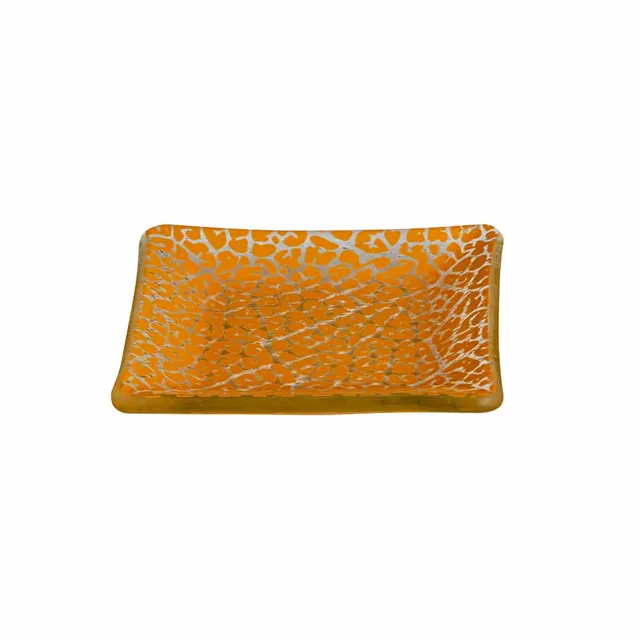 rosseto-kalderon-foglia-mustard-mini-quadrat-glas-teller-12er-set-gls058m image 1