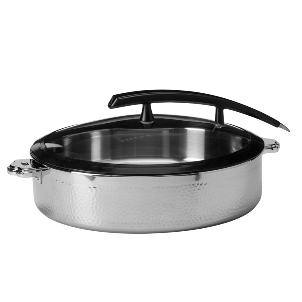 rosseto-rondeau-buffet-server-rund-hammerschlag-stahl-7-93-qt-cw-ncb38c image 5