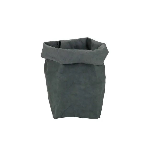 biozoyg-krempelbox-stuff-gr-e-m-12x12x15-cm-waschbares-papier-anthrazit image 1