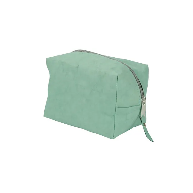 biozoyg-polly-vegane-kosmetiktasche-gr-e-s-aus-waschbarem-papier-minze image 1