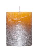 villaverde-rustikale-stumpenkerze-68-x-90-mm-metallic-silber-classic-candle image 5