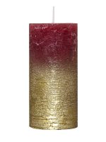villaverde-rustikale-kerze-d68-h120-mm-metallic-gold-classic-candle image 5