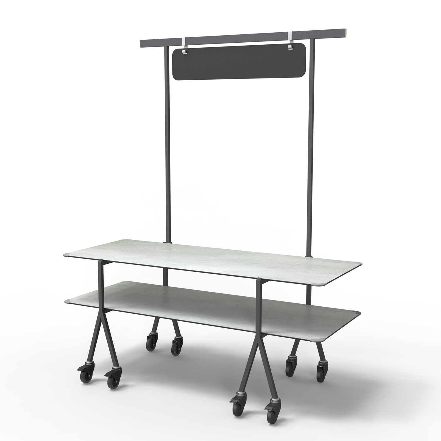 rosseto-modulite-mt-2003cgbw-2-stufiges-kit-concrete-gray-mit-rollen image 1