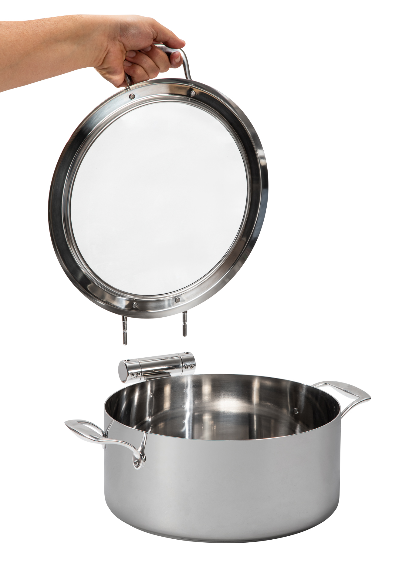 rosseto-le-dish-gwd300el-ch-chafing-topf-4-8-qt-chrom-rund image 2