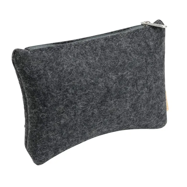 biozoyg-filz-kosmetiktasche-dunkel-meliert-23-x-14-x-3-cm-mit-reissverschluss image 1