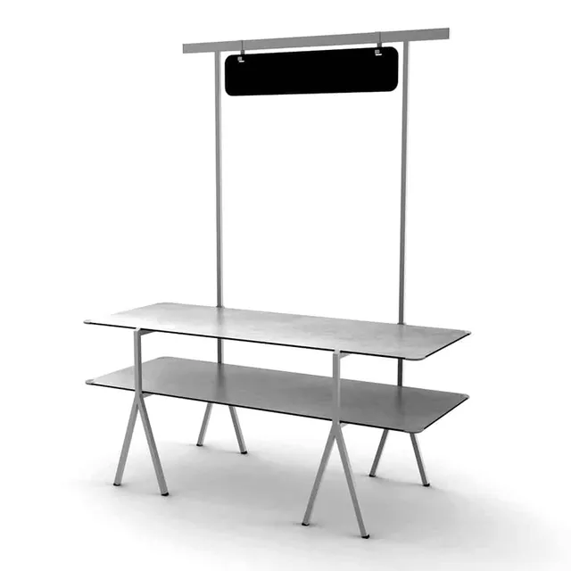 rosseto-modulite-mt-2003cgs-buffet-tischsystem-2-ebenen-concrete-gray image 1