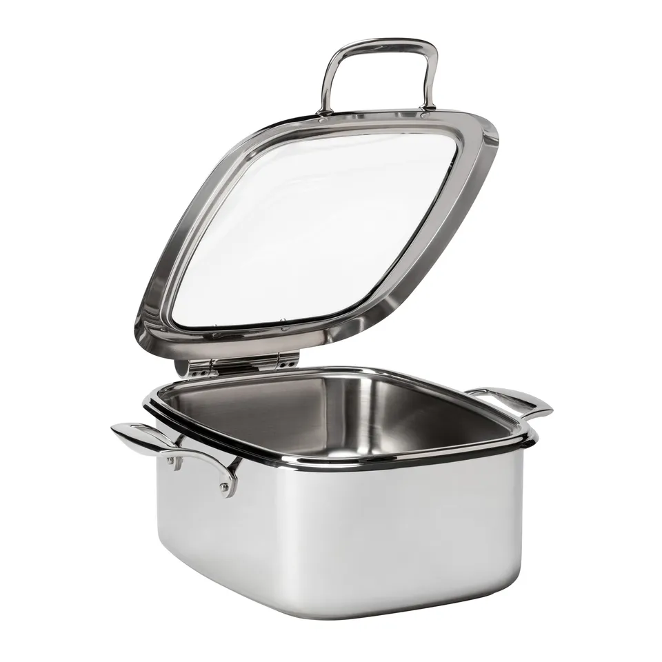 rosseto-le-dish-gwd295el-ch-eckiger-chafing-pot-chrom-4-2-qt image 1