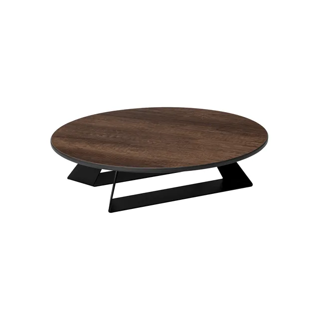 rosseto-alto-hplrs16-riser-rund-35-5-cm-walnuss-mit-schwarzen-f-en image 1