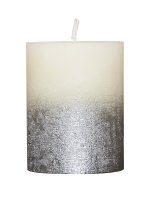 villaverde-rustikale-stumpenkerze-68-x-90-mm-metallic-silber-classic-candle image 4
