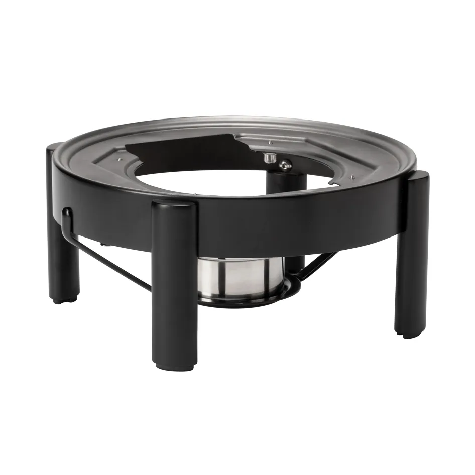 rosseto-le-dish-gwd300f-bk-induktionsrahmen-rund-schwarz-mit-brennerhalter image 1