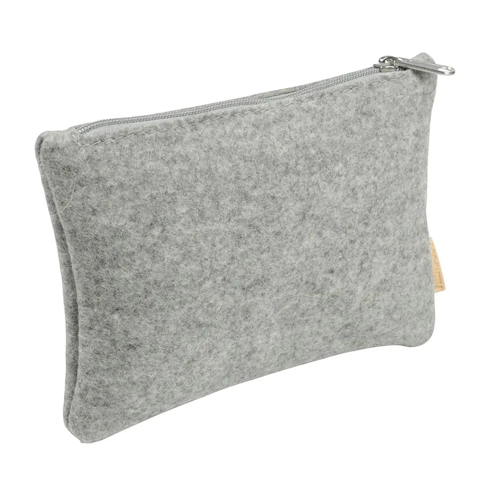 biozoyg-filz-kosmetiktasche-hell-meliert-23-x-14-x-3-cm-mit-reissverschluss image 1