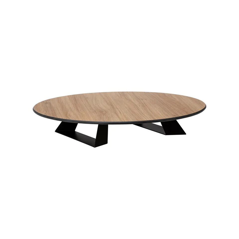 rosseto-alto-hplrs13-runder-buffet-riser-20-zoll-naturholz-mit-schwarzen-f-en image 1