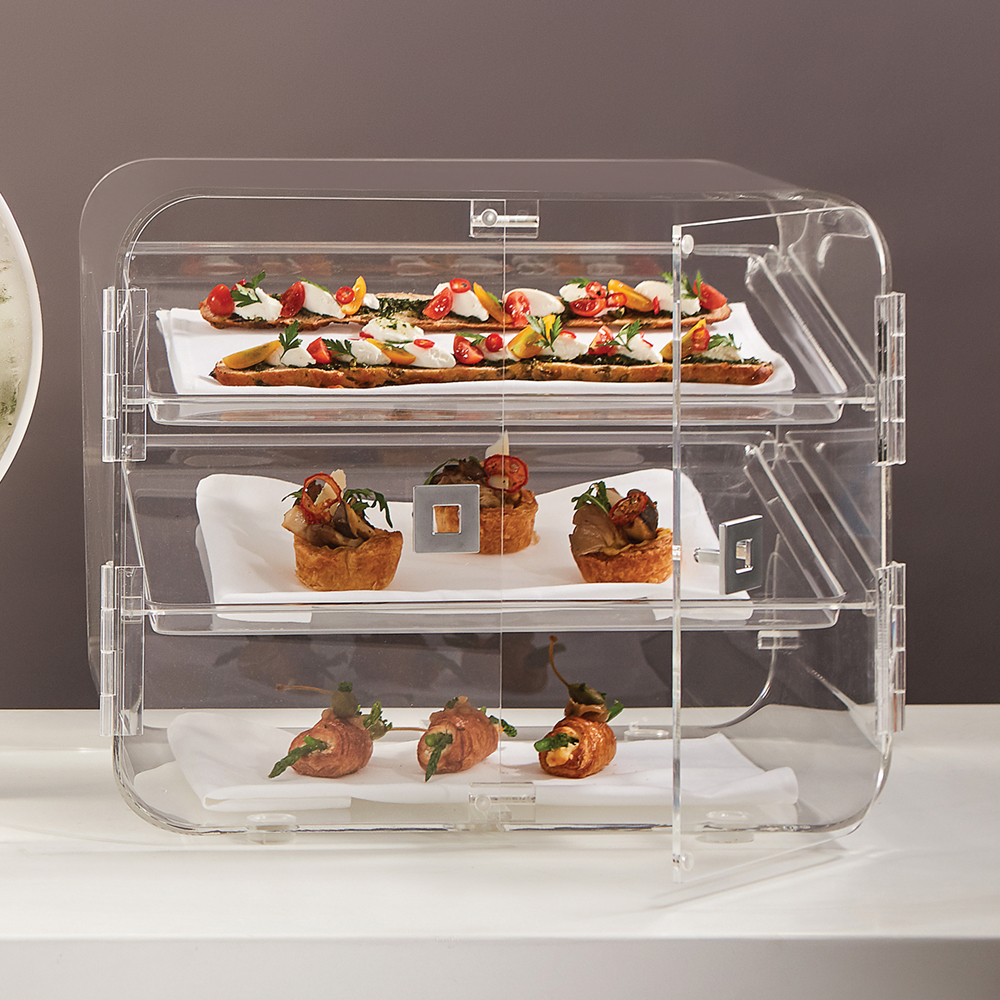 rosseto-lucid-bd145-bakery-box-gro-eckig-mit-2-tabletts image 1