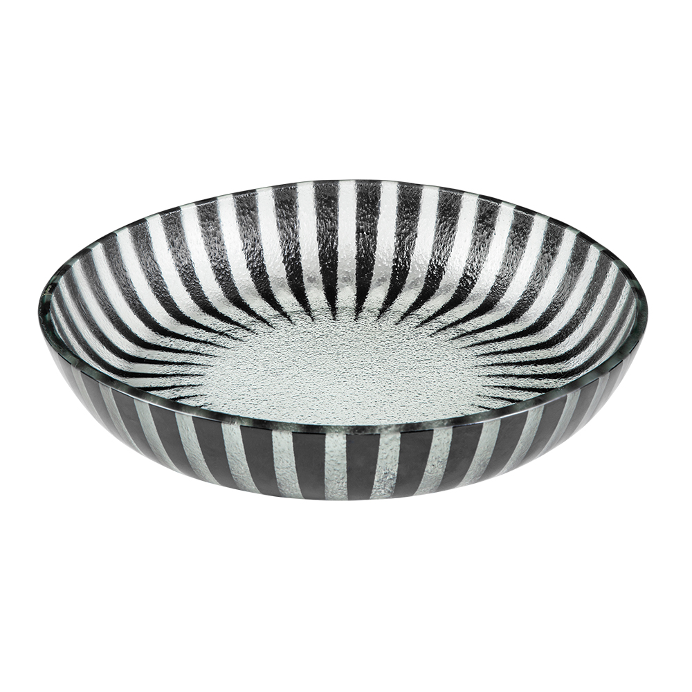 rosseto-kalderon-stelo-black-glasschale-flach-rund-28-cm-2er-set-gls043b image 1