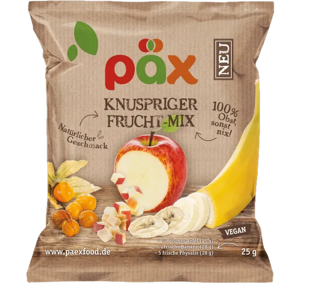 mr-foodis-knuspriger-frucht-mix-gelb-25-g-s-er-fruchtsnack image 1