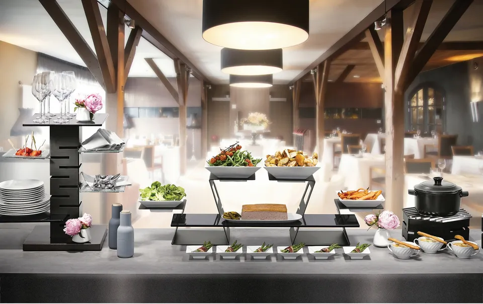 rosseto-buffet-riser-deko-schw-ne-design-display-st-nder image 1