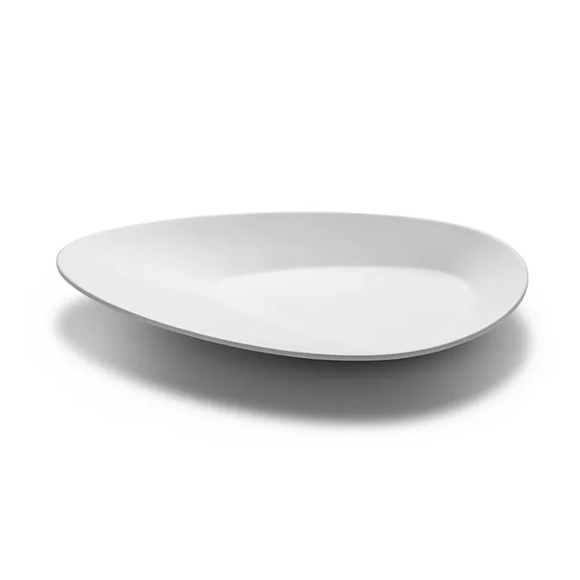 rosseto-mel021-servierplatten-dreieckig-wei-melamin-large-3er-set image 1