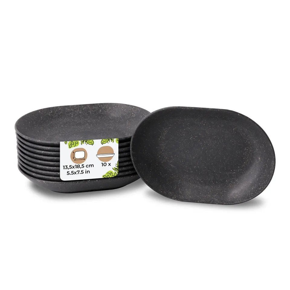 biozoyg-mehrwegschalen-oval-13-5x18-5-cm-10-st-ck-snackschalen-pfeffergrau image 1